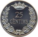 25 Cèntims (Year of the Ox)