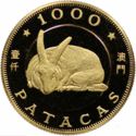 1,000 Patacas (Year of the Rabit)