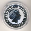 1 Dollar (Kookaburra 20th Anniversary on branch, head right)