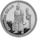 8,000 Tögrög (70th Anniversary of Mongolia - Chinggis Khan)