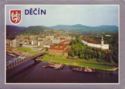 Děčín. View of city and port
