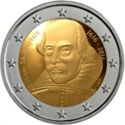 2 Euro (400th Anniversary of the writer Willian Shakespeare)