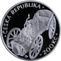 200 Korun (200th Anniversary of the presentation of the steam car by Josef Božek)