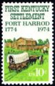 Covered Wagons at Fort Harrod