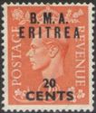 British Stamp Overprinted "B.M.A. Eritrea"