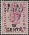British Stamp Overprinted "B.A. Eritrea"