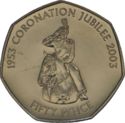 50 Pence (50th Anniversary of the Coronation of Queen Elizabeth II)