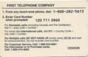 FT First Telephone Company International & Domestic Calling 