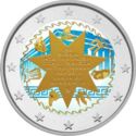 2 Euro (Union of the Ionian Islands with Greece. Coloured)