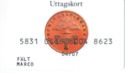 Uttagskort