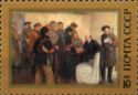 V.I. Lenin in Smolny, M.G. Sokolov (1917)