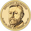 1 Dollar (23 th president Benjamin Harrison 1889-1893)