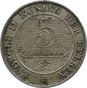 5 Centimes (Flemish legend - diff. lion design)