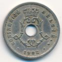 5 Centimes (Flemish legend - small year)