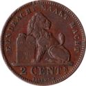 2 Centimes (Flemish legend)