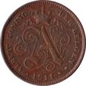 2 Centimes (Flemish legend)