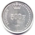500 Francs (60th Birthday King Baudouin - French version)