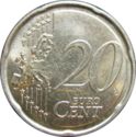 20 Euro Cent (Albert II - 2nd map - 1st type - 1st portrait)