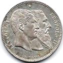 2 Francs (Fifty Years of the Belgian Kingdom 1830-1880)
