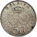 50 Francs (King Baudouin's marriage. Medal alignment)