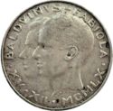 50 Francs (King Baudouin's marriage. Medal alignment)