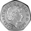 50 Pence (Wheelchair Rugby - Silver)