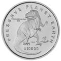 10,000 Dinara (Preserve Planet Earth Series - Tyrannosaurus Rex)