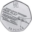 50 Pence (Rowing - Silver)