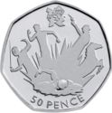 50 Pence (Modern Pentathlon - Silver)