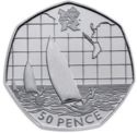 50 Pence (Sailing - Silver)