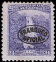 Waterfalls, overprinted FRANQUEO OFICIAL