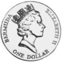 1 Dollar (90th Anniv. of the Birth of the Queen Mother - Silver edition