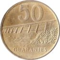 50 Guaranies (Marshal J.F.Estigarribia / Acaray River Dam)