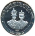 1 Dollar (60th Anniversary of Queen Mother Coronation)