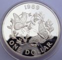 1 Dollar (Monarch butterflies - Silver edition)