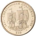 20 Dollars (500th Anniversary - Death of Columbus. Niña and Pinta)