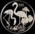 25 Dollars (Endangered Wildlife. Flamingos)