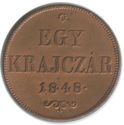 1 Krajczár (Fine Lettering)