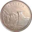 25 Cents (125th Anniversary of Confederation - Alberta)