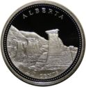 25 Cents (125th Anniv of Con. - Alberta - silver edition)