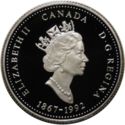25 Cents (125th Ann. of Confed. - Quebec - silver edit.)