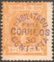 Alfonso XIII, VIOLET overprinted