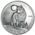 1 Dollar (Timber Wolf in Moonlight)