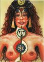 Chakra Girl (2000), acrylics mural, 90x120 cm