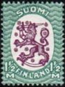 Coat of Arms 1917 - Saarinen, WM Swastika mirrored, 14¼ x 14