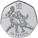 50 Pence (Fencing - Silver)