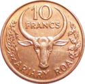 10 Francs (2 Ariary - FAO - magnetic)