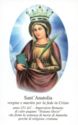 "Anatolia Virgin and Martyr", Sant'Anatolia, Borgorose, Cellini Grafiche - Avezzano (IT), Lazio - Saints (F)
