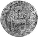 2 Reales (Type III countermark was made from both Obverse and Reverse stamps)