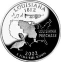 25 Cents / Quarter (Louisiana - Silver edition)